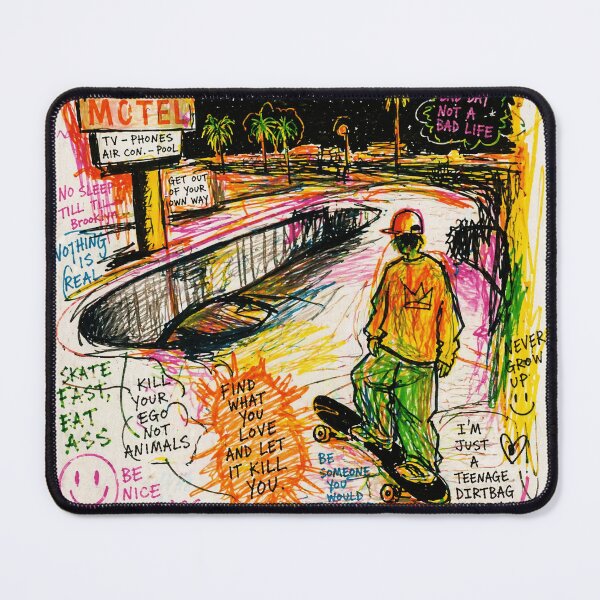 Item preview, Teenage Dirtbag Skate Punk Motel Graffiti designed and sold by Modaozushi216.
