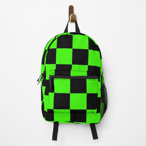 Item preview, Neon Green and Black Checkerboard pattern designed and sold by MIMIWIWI.