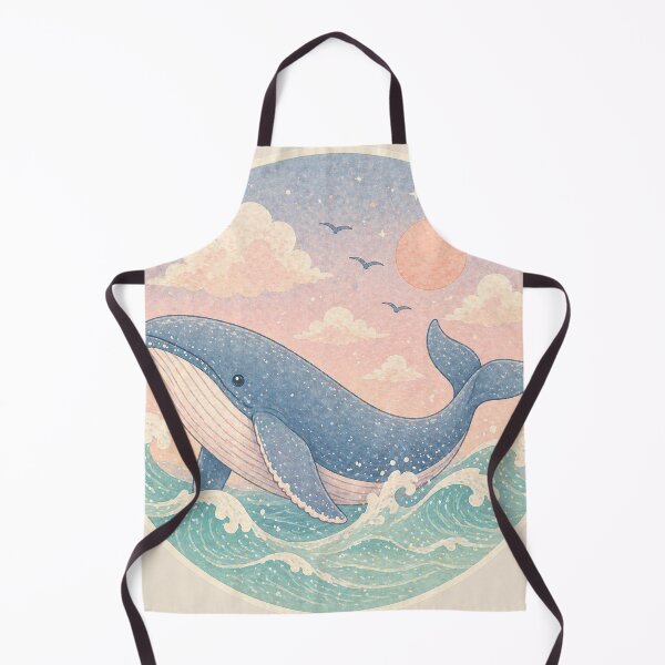 Item preview, Whale above the ocean aesthetic vintage style designed and sold by Heaven1111.