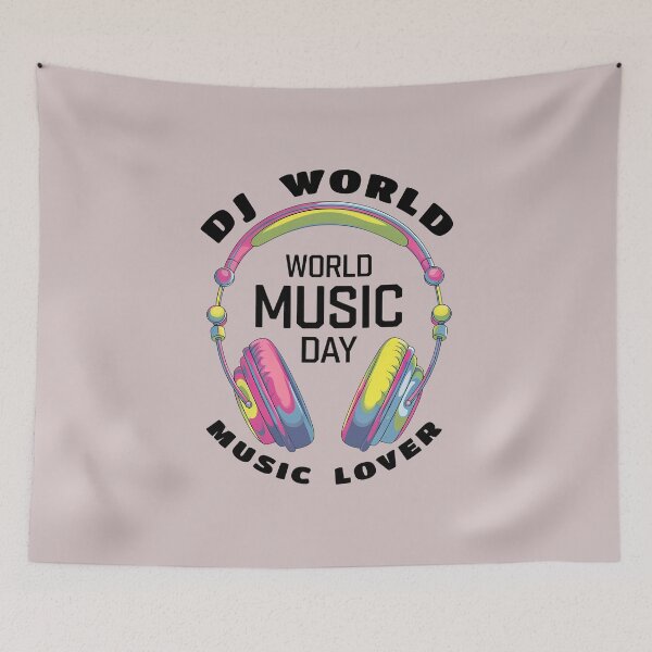 Item preview, Colorful Headphones - World Music Day  designed and sold by Art-Arcade6.