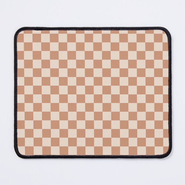Item preview, Almond & antique brass checkered seamless pattern designed and sold by Mint + Midnight.