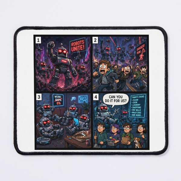 Item preview, Robot Takeover But Make Humans Work designed and sold by Anantha's Studio.