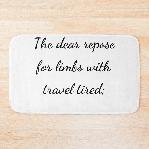 Item preview, "The dear repose for limbs with travel tired;" - handwriting black designed and sold by ariksworld.