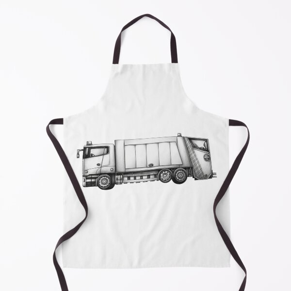 Item preview, Minimalist Garbage Truck – Utility Vehicle Illustration designed and sold by BlueMile.