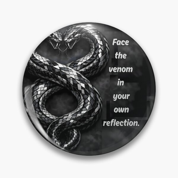 Item preview, The Mirrored Serpent | Symmetrical Geometric Snake & Cyber-Sigilism Vector Art designed and sold by Studio77-Gothic.