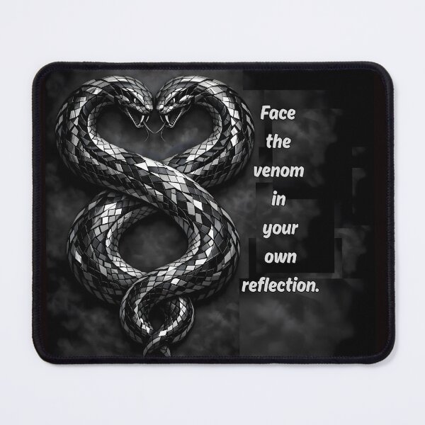 Item preview, The Mirrored Serpent | Symmetrical Geometric Snake & Cyber-Sigilism Vector Art designed and sold by Studio77-Gothic.