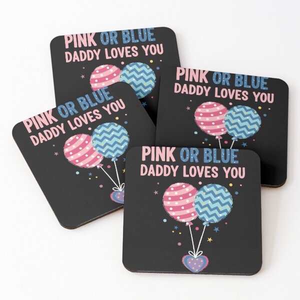 Item preview, Gender Reveal Pink Or Blue Daddy Loves You Baby designed and sold by LuminOrb.