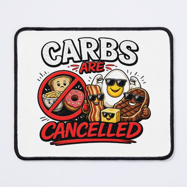 Item preview, Carbs Are Cancelled Funny Keto Low Carb Diet Graphic designed and sold by MyOwnLab.