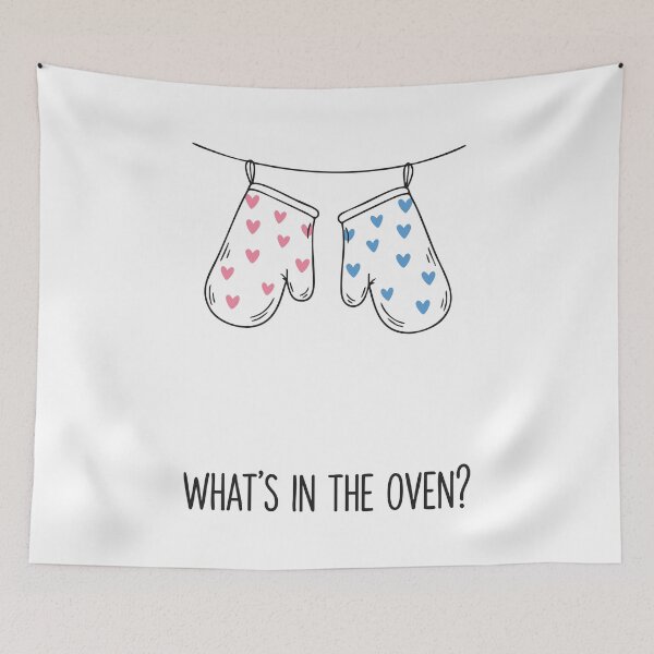 Item preview, Gender Reveal Whats In The Oven Baby Shower designed and sold by LuminOrb.
