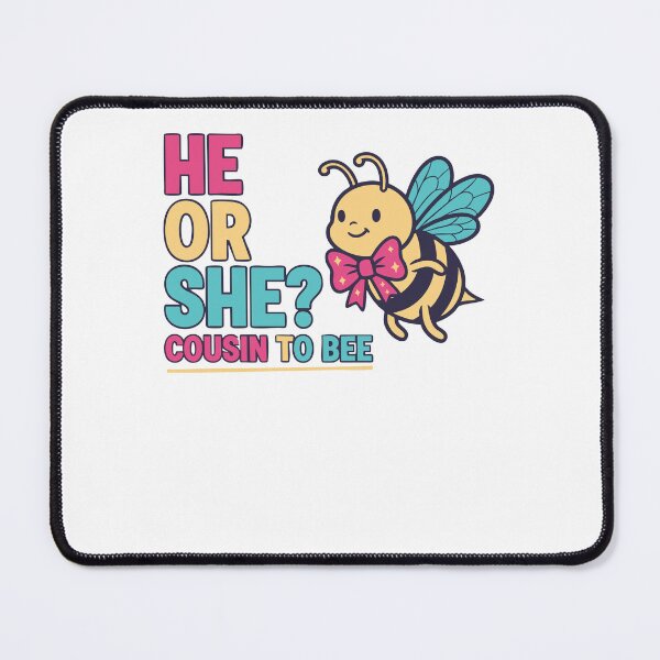 Item preview, Gender Reveal He Or She Cousin To Bee Baby Shower designed and sold by LuminOrb.