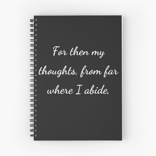 Item preview, "Pues entonces mis pensamientos, desde lejos donde habito," - letra blanca designed and sold by ariksworld.