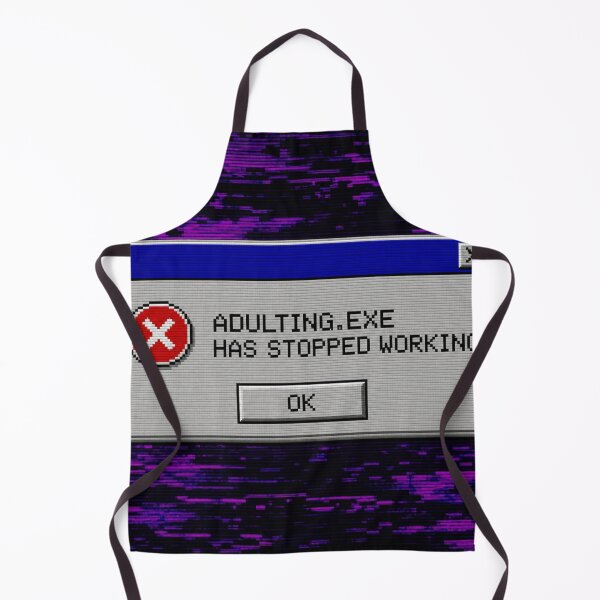 Item preview, Adulting.exe Has Stopped Working – Funny Windows Error Meme Art | Retro PC Aesthetic designed and sold by irfanshikh.