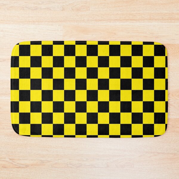 Item preview, Neon Yellow and Black Checkerboard pattern designed and sold by MIMIWIWI.