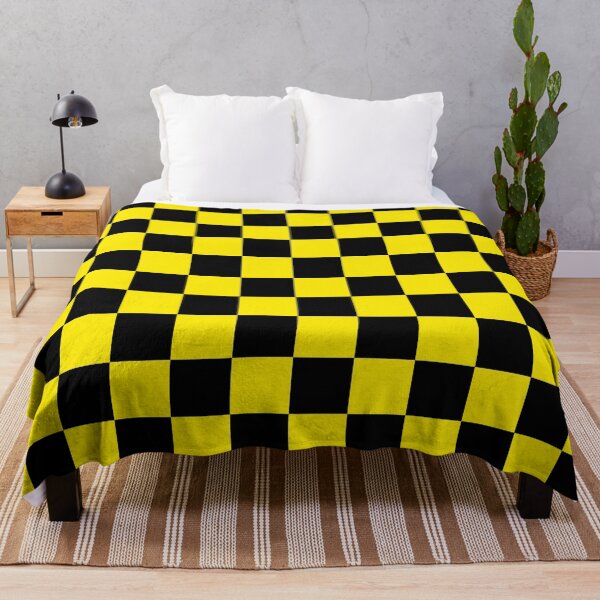 Item preview, Neon Yellow and Black Checkerboard pattern designed and sold by MIMIWIWI.