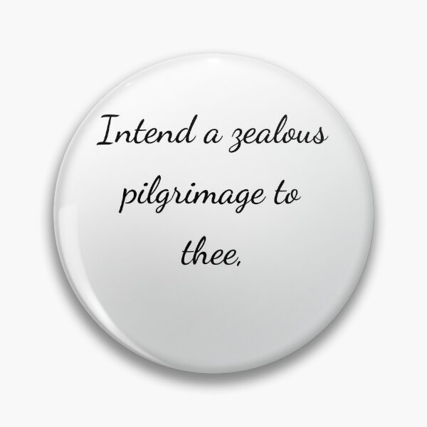 Item preview, "Intend a zealous pilgrimage to thee," - handwriting black designed and sold by ariksworld.
