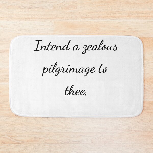 Item preview, "Intend a zealous pilgrimage to thee," - handwriting black designed and sold by ariksworld.