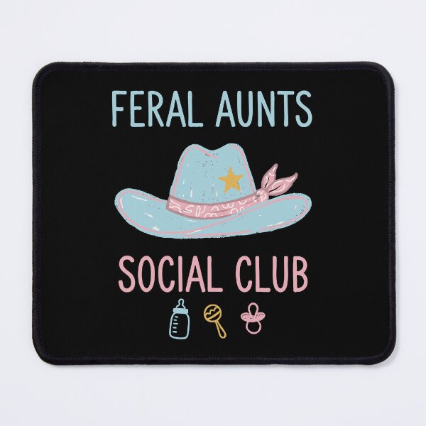 Item preview, Gender Reveal Feral Aunts Social Club Team Pink designed and sold by LuminOrb.
