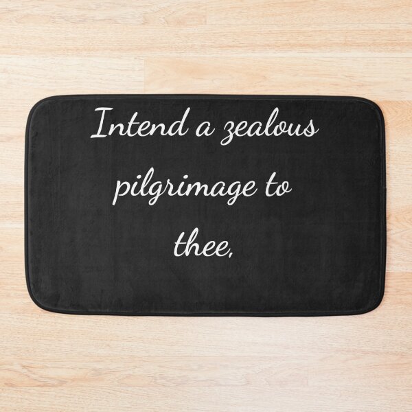 Item preview, "Intend a zealous pilgrimage to thee," - handwriting white designed and sold by ariksworld.