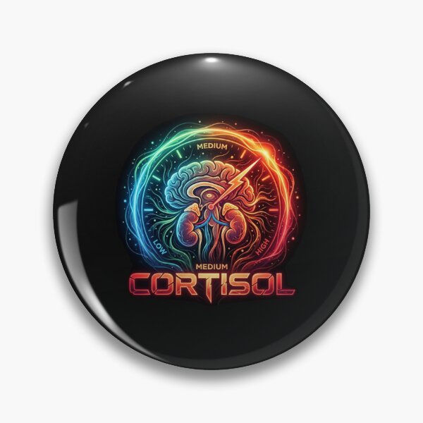 Item preview, Cortisol Level Monitor Brain and Kidney Organ Art designed and sold by ginaimorgan98.