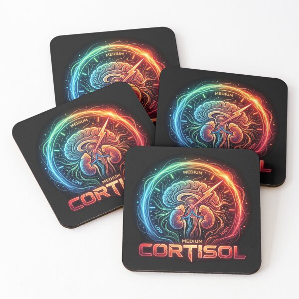 Item preview, Cortisol Level Monitor Brain and Kidney Organ Art designed and sold by ginaimorgan98.