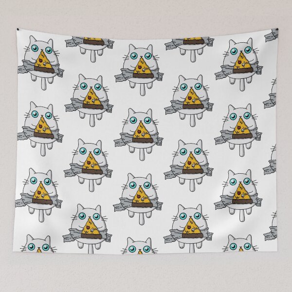 Item preview, DUCKTAPED PIZZA CAT designed and sold by pureLinen.