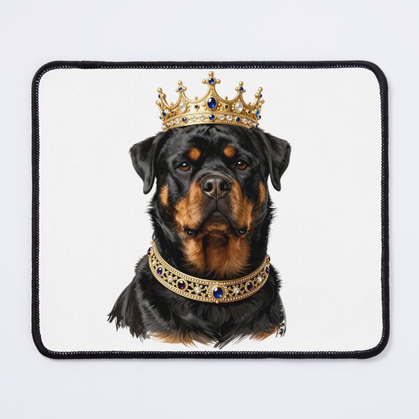 Item preview, Rottweiler King Crown Dog Boss Portrait - Peak Fur Honcho designed and sold by Fur Honcho.