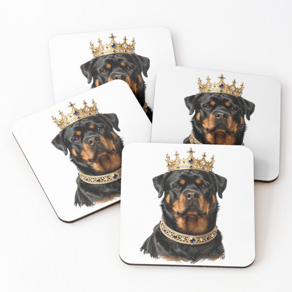 Item preview, Rottweiler King Crown Dog Boss Portrait - Peak Fur Honcho designed and sold by Fur Honcho.