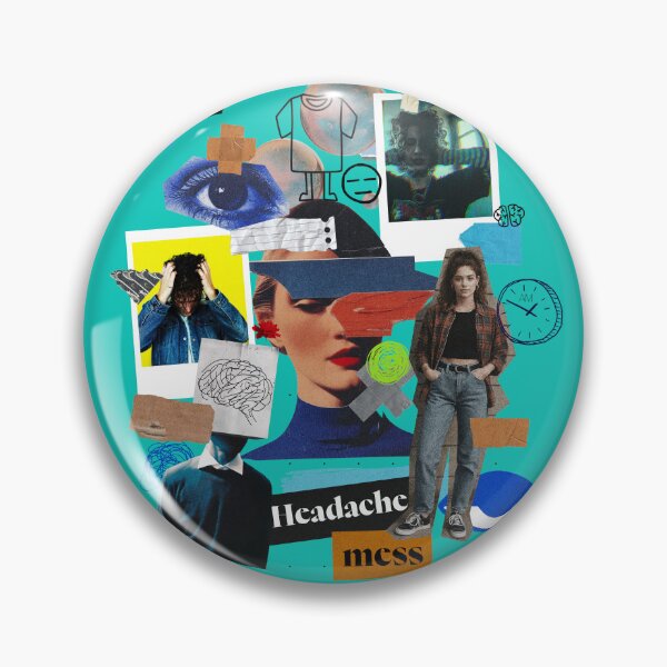Item preview, Chronic Illness Shirt Headache Mess Collage Retro Moodboard Art for IIH and Migraine Life Chronic Illness Humor Spoonie Life Invisible Illness designed and sold by RealLifeMerchies.