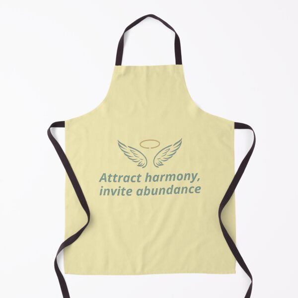 Item preview, Attract Harmony and Abundance – Spiritual Manifestation Typography Design designed and sold by CosmicQuietLab.