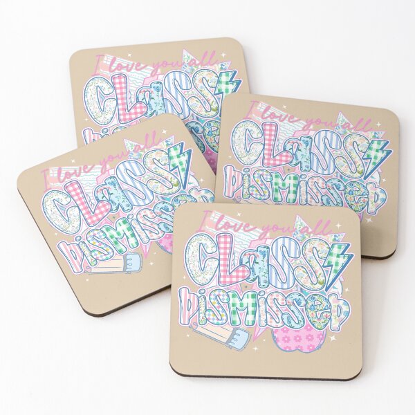 Item preview, Class Dismissed Cute Pastel Patchwork Teacher Last Day School Classic T-Shirt designed and sold by LittleRogerChin.