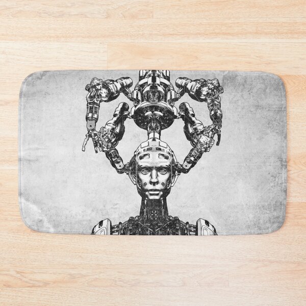 Item preview, Android Construction Unit II Dark Cyberpunk Robot Art designed and sold by Ghoul Enterprises.