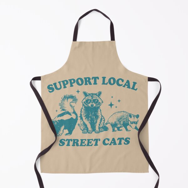 Item preview, Support Local Street Cats Funny Urban Cat Lover Rescue Vintage Classic T-Shirt designed and sold by LittleRogerChin.