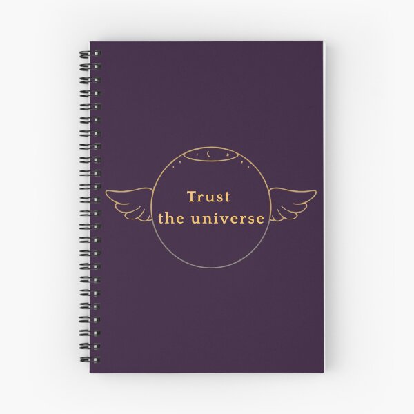 Item preview, Trust  the universe – Spiritual Manifestation Typography Design designed and sold by CosmicQuietLab.
