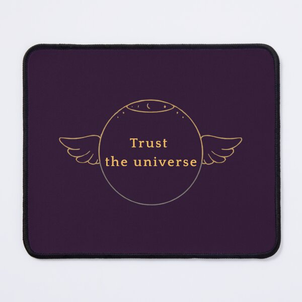 Item preview, Trust  the universe – Spiritual Manifestation Typography Design designed and sold by CosmicQuietLab.