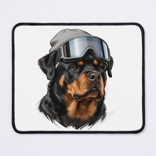 Item preview, Snowboard Rottweiler | Cool Ski Dog in Goggles Winter Adventure Art designed and sold by Fur Honcho.