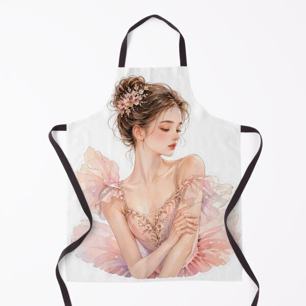 Item preview, Romantic Ballerina – Soft Watercolor Portrait Art designed and sold by lbm68.