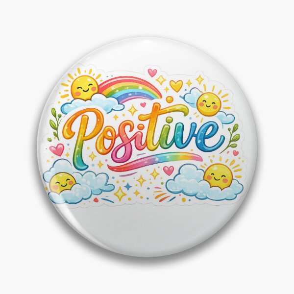 Item preview, Positive Rainbow Happy Vibes Motivational Sticker designed and sold by Ishratparween11.