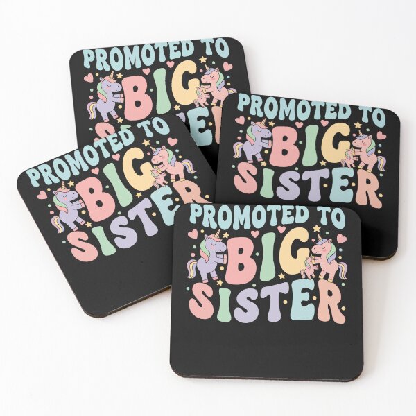 Item preview, Gender reveal Promoted To Big Sister Baby Shower designed and sold by LuminOrb.