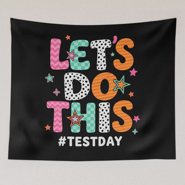 Item preview, Let’s Do This Test Day Colorful Pattern  designed and sold by LarryMBrown.