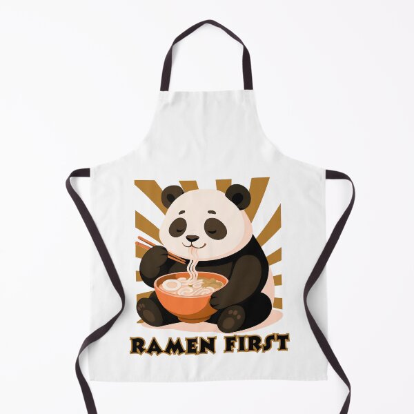 Item preview, Ramen First – Cute Panda Eating Ramen Funny Food Animal Design designed and sold by tellia-kallisto.