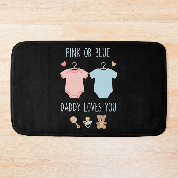 Item preview, Gender Reveal Pink Or Blue Daddy Loves You Team designed and sold by LuminOrb.