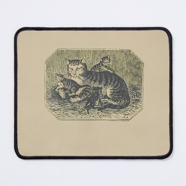 Item preview, Mother Cat And Kittens | Vintage Cat Art designed and sold by GammaRay.
