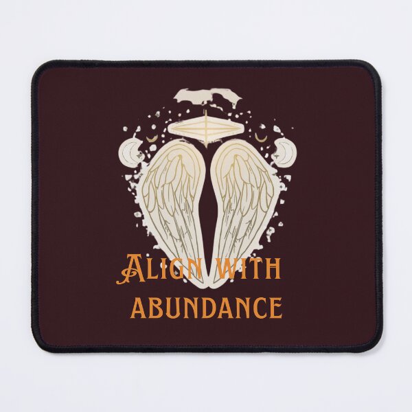 Item preview, Align With Abundance – Spiritual Manifestation Typography Design designed and sold by CosmicQuietLab.