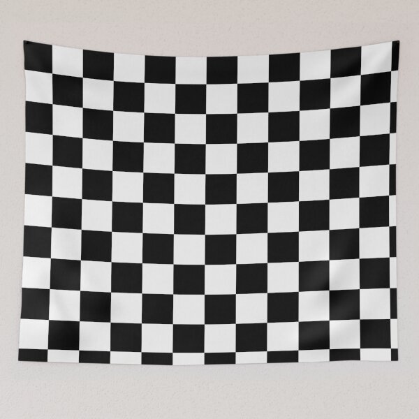 Item preview, White and Black Checkerboard pattern designed and sold by MIMIWIWI.