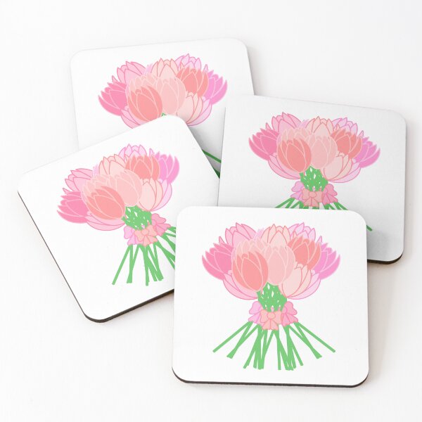 Item preview, Big Tulip Bouquet on white designed and sold by CreaTwinkles.