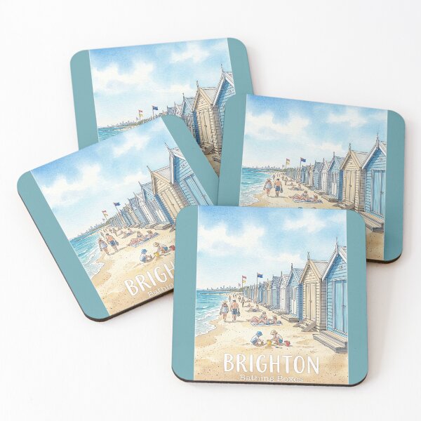 Item preview, Brighton Bathing Boxes designed and sold by NeighbourlyHues.