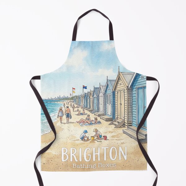 Item preview, Brighton Bathing Boxes designed and sold by NeighbourlyHues.