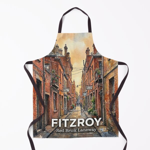 Item preview, Fitzroy Melbourne Red Brick Laneway designed and sold by NeighbourlyHues.