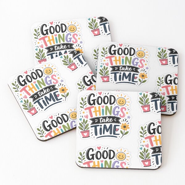Item preview, Good Things Take Time Motivational Positive Quote Sticker designed and sold by Ishratparween11.