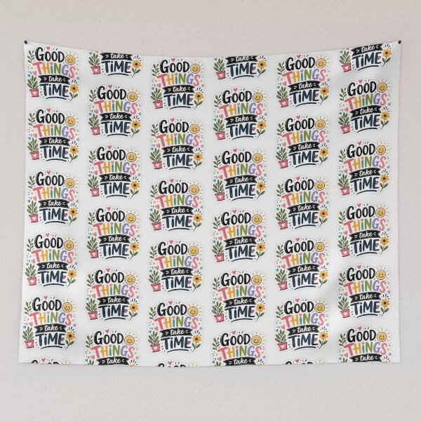 Item preview, Good Things Take Time Motivational Positive Quote Sticker designed and sold by Ishratparween11.